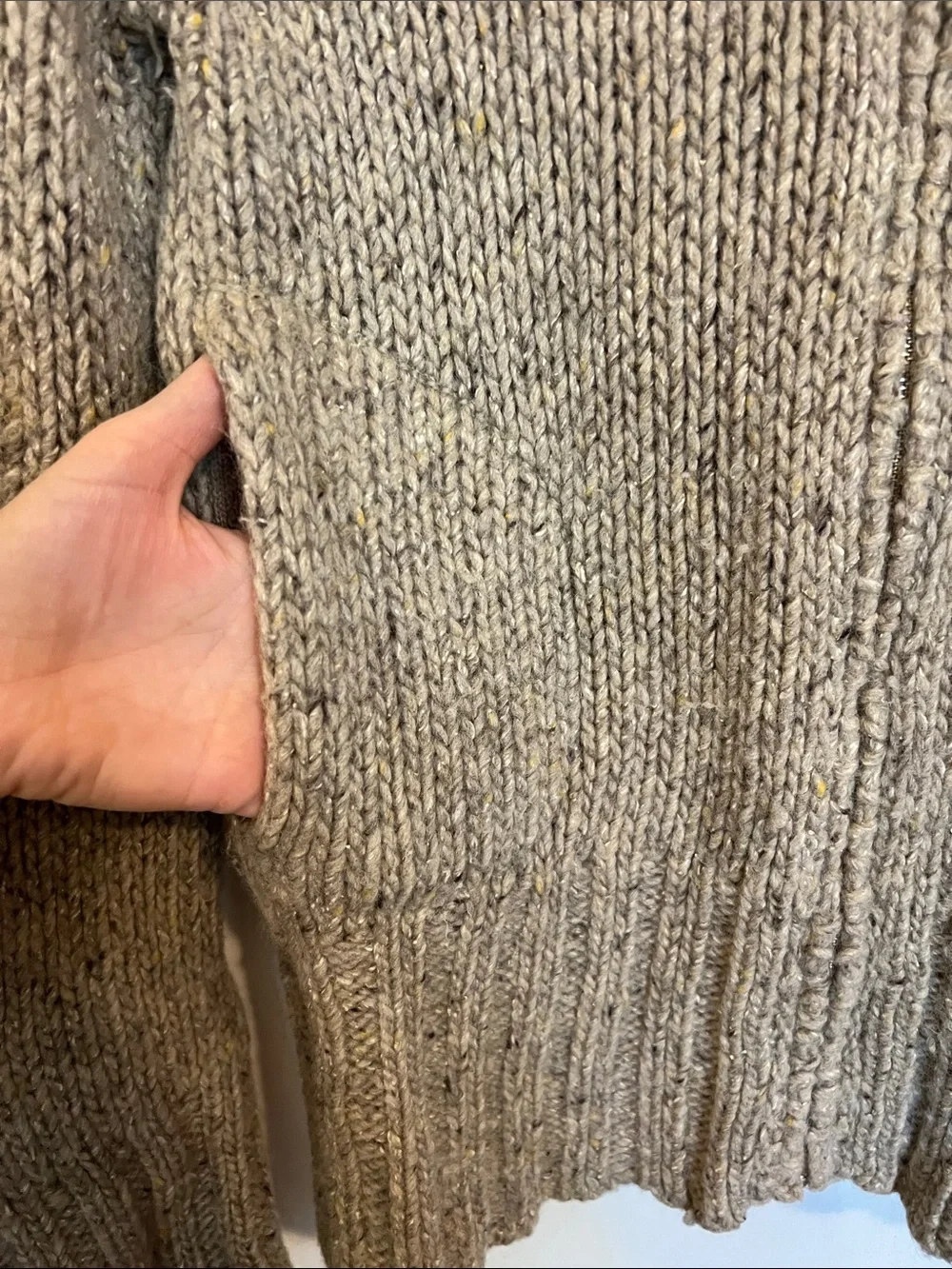 Vintage J. Crew Zip Up Sweater Y2K